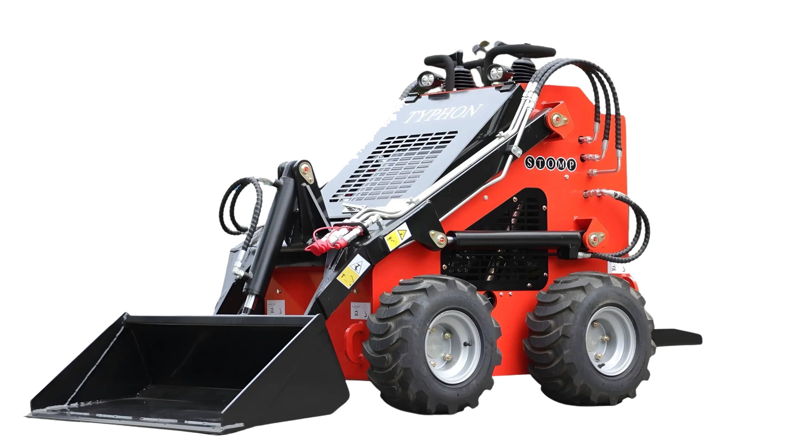 TYPHON STOMP 504 heavy-duty wheeled mini skid steer