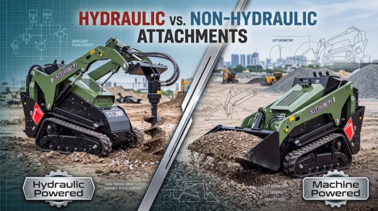 Benefits of Hydraulic vs Non-Hydraulic Skid Steer Attachments