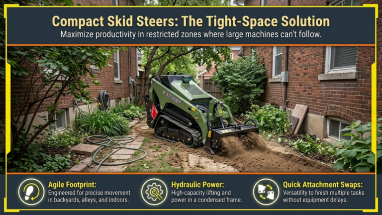  Why Compact Skid Steer Loaders Excel in Tight Space Construction