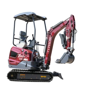 TYPHON TERROR XVII PRO 3800 lbs Mini Excavator Kubota Diesel, Hydraulic Thumb, Dozer Blade & Boom… – main product image