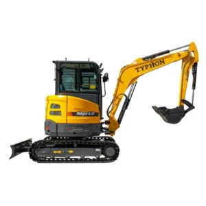 TYPHON NAGA 4.0 Mini Excavator with 4 Ton 24.4hp Yanmar Diesel Engine Metal Track ISO SAE control… – main product image