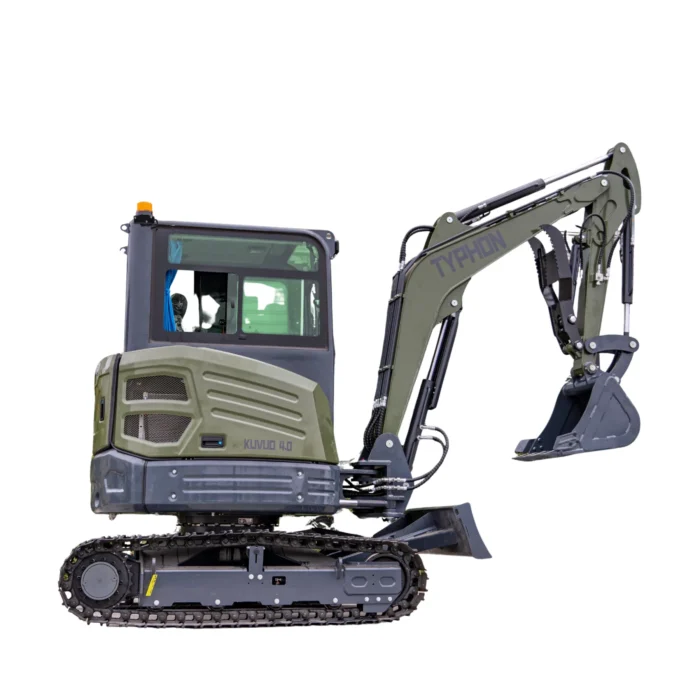 1-120.webp TYPHON KUVUO 4.0 four ton cabin mini excavator w Kubota D1703 Diesel engine Metal Tracks, Boom… – main product image
