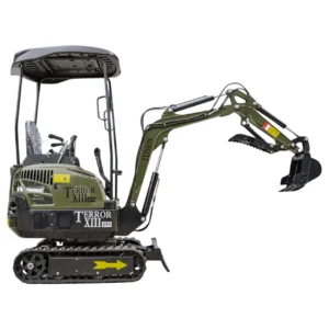 TYPHON TERROR XIII PRO Mini Excavator – 1.3 Ton Trench Digger with Canopy, Hydraulic Thumb Clip… – main product image