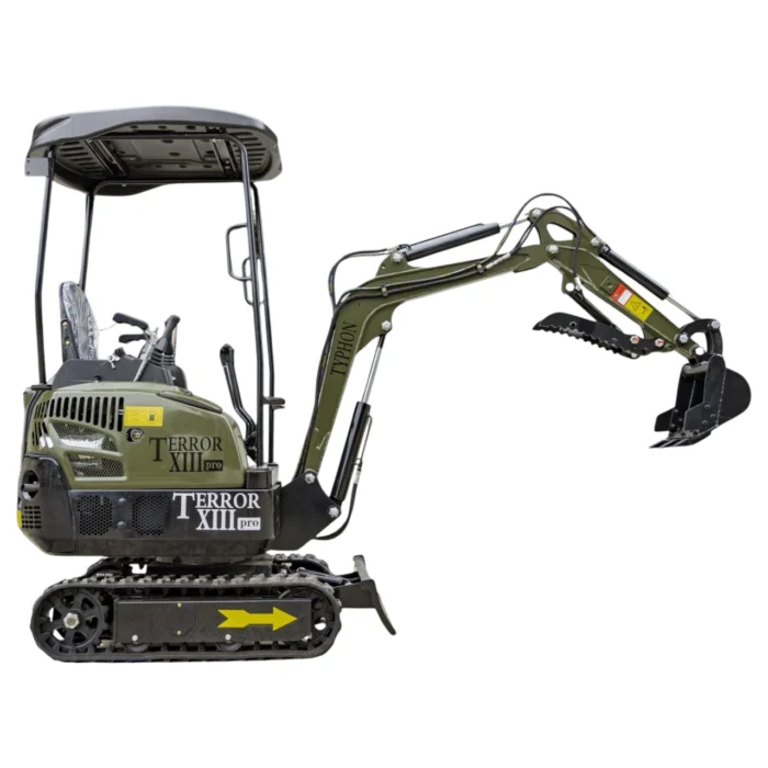 1-126.webp TYPHON TERROR XIII PRO Mini Excavator – 1.3 Ton Trench Digger with Canopy, Hydraulic Thumb Clip… – main product image