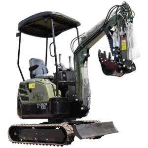 TYPHON TERROR XIII Mini Excavator – 1.3 Ton Trench Digger with Canopy, Hydraulic Thumb Clip… – main product image