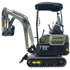 2025 4,000 lb TYPHON TERROR XX Mini Excavator Rubber Track with Kubota D902 Diesel Engine USA – main product image