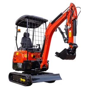 New 4,000 lb TYPHON Lux Mini Excavator Rubber Track with Kubota Diesel Engine USA – main product image