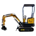 TYPHON TERROR X STORM Mini Excavator – 1 Ton Trench Digger with Canopy, Hydraulic Thumb Clip… – main product image