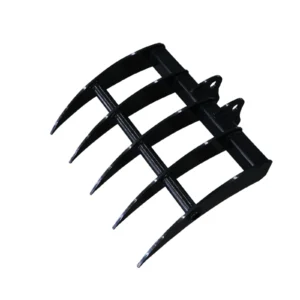 Mini Excavator Attachment Rake 22" Wide TYPHON Attachments For 2-3.5 ton Diggers For TERROR X2 PRO – main product image