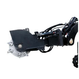 Hydraulic Swing Stump Grinder Attachment for TYPHON STOMP X1300 & STOMP 509 Mini Skid Steers – main product image
