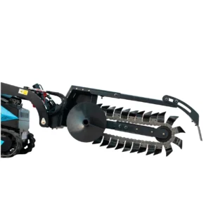 800mm Hydraulic Chain Trencher Attachment for TYPHON STOMP X1300 & STOMP 509 Mini Skid Steers – main product image