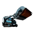 Hydraulic Pickup Sweeper Broom Attachment for TYPHON STOMP X1300 & STOMP 509 Mini Skid Steers – main product image