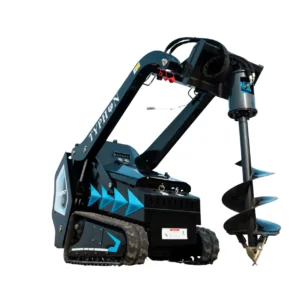 TYPHON STOMP X1300 & STOMP 509 Mini Skid Steer Auger Attachment 200mm Hydraulic – main product image