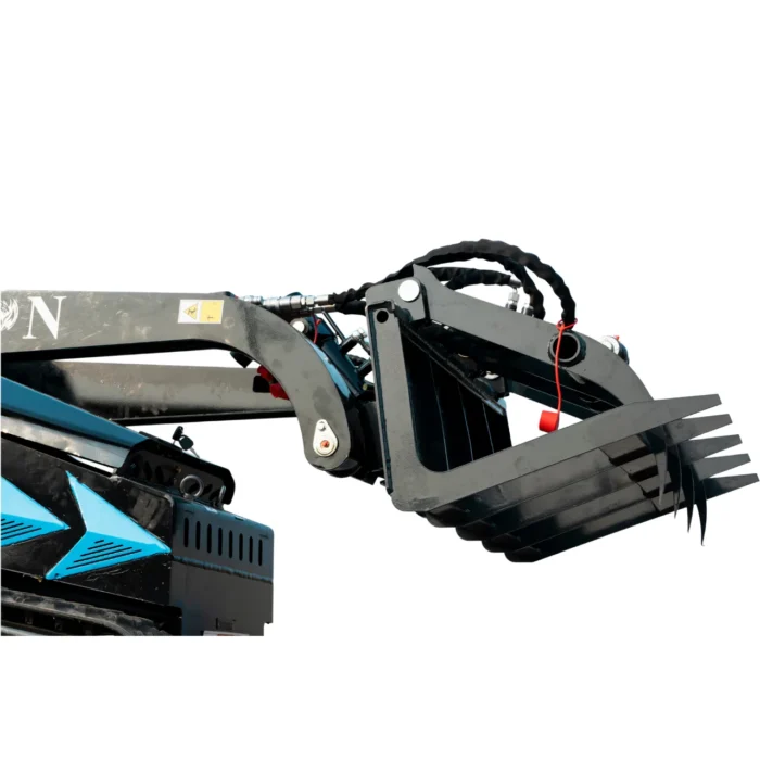 Hydraulic Wood Grabber Attachment Mini Skid Steer TYPHON STOMP X1300 & STOMP 509 – main product image