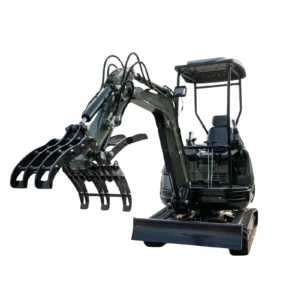 Compact Grapple Attachment for TERROR XXV and other 2.1-3 Ton Mini Excavators Wide Opening Wood… – main product image