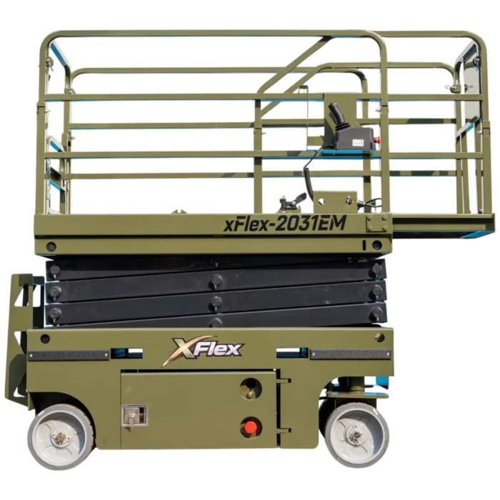 TYPHON xFLEX-2031EM 1.2 Ton Electric Mini Scissor Lift with 20ft Max Platform Height and 19.7"… – main product image