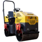 TYPHON FURY 15 Mini Road Roller 1.5Ton 13.5 hp B&S Gas Engine Hydraulic Steering – main product image