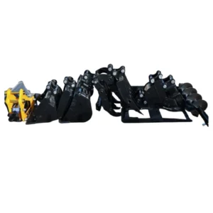 11-in-1 Mini Excavator Attachment Combo Kit All Essential Tools for Worksites – main product image