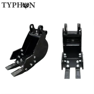 10-in-1 Mini Excavator Attachment Bundle Essential Tools Combo Kit for Worksites – product detail image 1