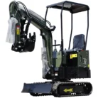 TYPHON TERROR X STORM Mini Excavator – 1 Ton Trench Digger with Canopy, Hydraulic Thumb Clip… – main product image