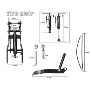 Budget Style Hydraulic Thumb Clip Attachment for Mini Excavators Digger Track Crawler – product detail image 1