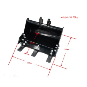 500mm Trenching Bucket General Purpose w teeth for Mini Excavator USA – product detail image 1