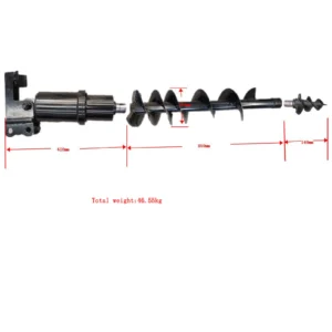 TYPHON Attachments Auger Drill Attachment for Mini Excavators Machinery USA – product detail image 1