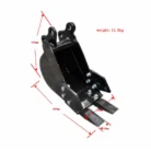 200mm Narrow Bucket: Attachment for TYPHON Mini Excavators USA – product detail image 1