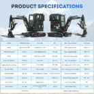 TYPHON TERROR X2 MAX 2.7-Ton Mini Excavator Powerful, Yanmar Engine, Cabin with A/C & Heater… – product detail image 1