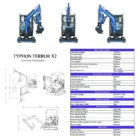 TYPHON TERROR X2 Mini Excavator 2.7 Ton EPA Diesel Kubota V1505 Engine USA – product detail image 1