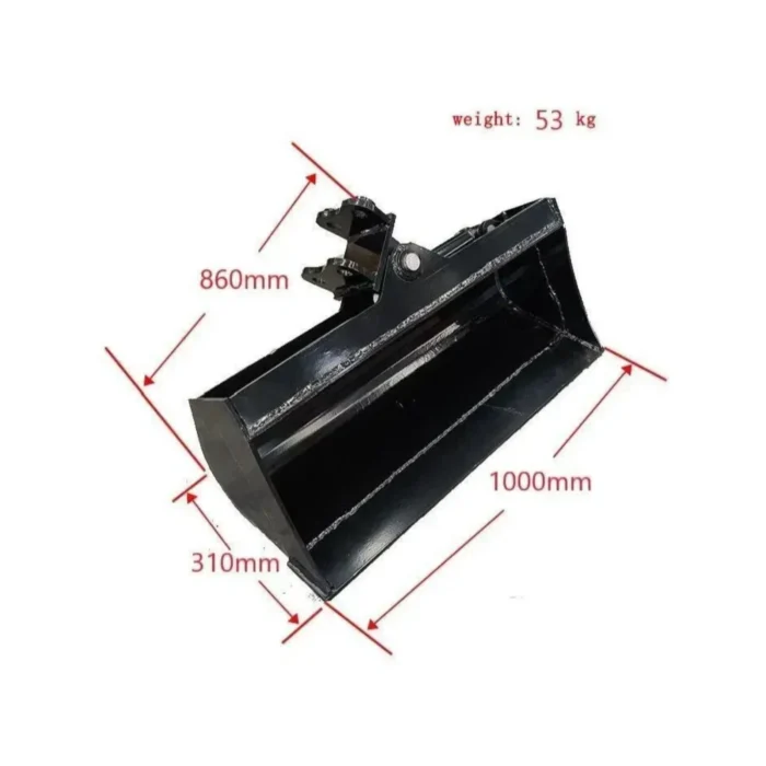 Excavator Attachment 1000mm Tilt Bucket 39" Hydraulic Tilting Bucket Heavy Duty USA TERROR X2 PRO – product detail image 1
