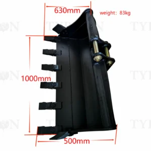2ton Excavator Attachment 1000 mm Rock Bucket Heavy Duty Trenching Bucket 39 inch TERROR X2 PRO – product detail image 1
