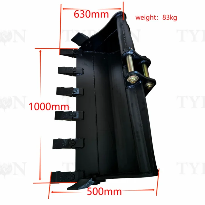 2-27.webp 2ton Excavator Attachment 1000 mm Rock Bucket Heavy Duty Trenching Bucket 39 inch TERROR X2 PRO – product detail image 1