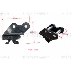 TYPHON 2.5 Ton Mini Excavator Attachment Mechanical Quick Hitch Quick Coupler For TERROR X2 PRO – product detail image 1
