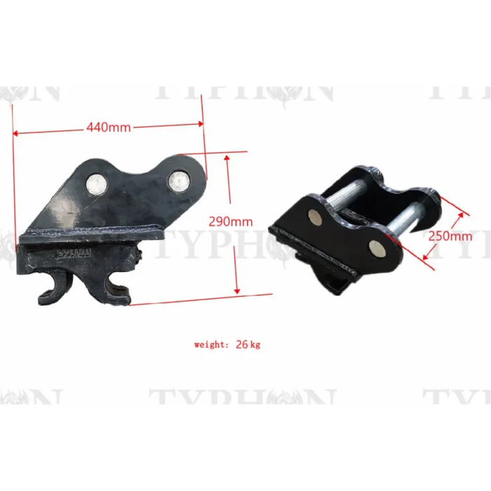 2-30.webp TYPHON 2.5 Ton Mini Excavator Attachment Mechanical Quick Hitch Quick Coupler For TERROR X2 PRO – product detail image 1