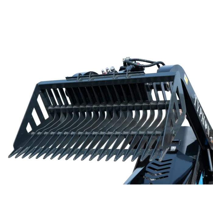 2-53.webp Landscaping Skeleton Rock Bucket for TYPHON STOMP X1300 & STOMP 509 Mini Skid Steers – product detail image 1