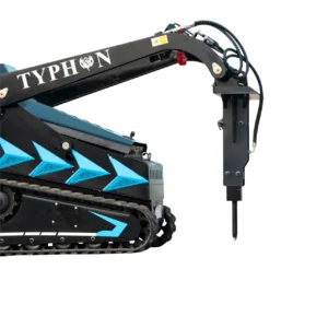 Hydraulic Rock & Concrete Breaker Hammer for TYPHON STOMP X1300 & STOMP 509 Mini Skid Steer Loader – product detail image 1