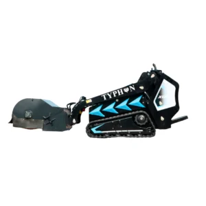 Hydraulic Pickup Sweeper Broom Attachment for TYPHON STOMP X1300 & STOMP 509 Mini Skid Steers – product detail image 1