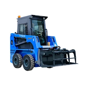 Heavy-Duty Solid Bottom Grapple Bucket for TYPHON STOMP X1300 & STOMP 509 Mini Skid Steers – product detail image 1