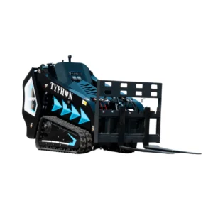1000mm Pallet Fork & Hay Frame Attachment for TYPHON STOMP X1300 & STOMP 509 Mini Skid Steers – product detail image 1