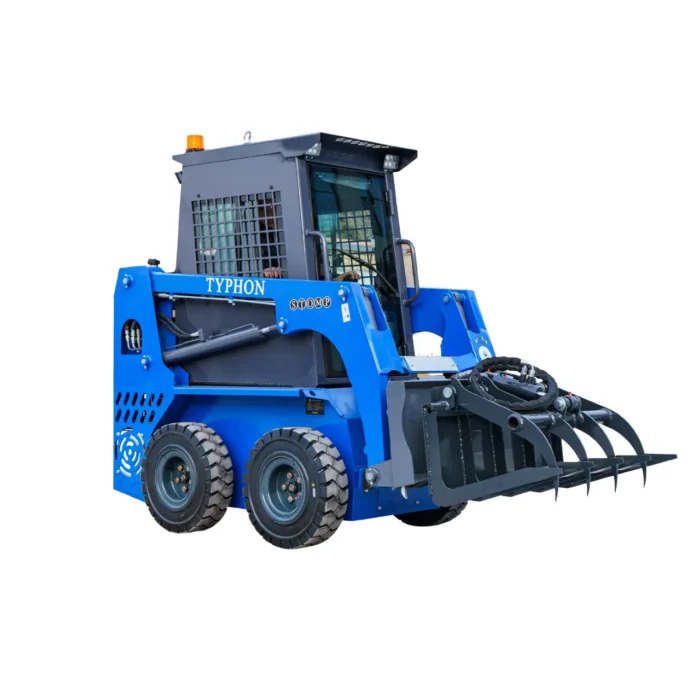 Hydraulic Wood Grabber Attachment Mini Skid Steer TYPHON STOMP X1300 & STOMP 509 – product detail image 1