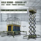 TYPHON xFlex-4065W Walk-Behind Scissor Lift 2.7 Ton with Assisted Walking, Manual outriggers of 40… – product detail image 1
