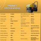 TYPHON FURY 15 Mini Road Roller 1.5Ton 13.5 hp B&S Gas Engine Hydraulic Steering – product detail image 1