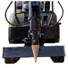 Mini Excavator Hydraulic Wood Splitter Drill Attachment 150mm TYPHON Compatible – product detail image 1