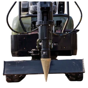 Mini Excavator Hydraulic Wood Splitter Drill Attachment 150mm TYPHON Compatible – product detail image 1