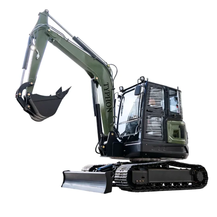 TYPHON TERROR LXV 6.6 Ton Excavator Kubota V2607 56.9HP AC/Heater Cabin Boom Swing – product detail image 2