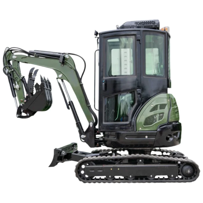 TYPHON TERROR XXV Diesel Mini Excavator 2.7 Ton, 25.1 hp Kubota D1105 RetractableTracks, AC Cabin – product detail image 2
