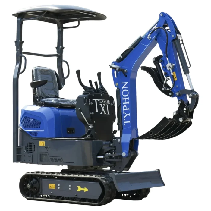 3-127.webp TERROR XI Mini Excavator Digger 13.5hp Gas B&S EPA Engine with 13 Attachments – product detail image 2