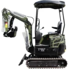 TYPHON TERROR XIII Mini Excavator – 1.3 Ton Trench Digger with Canopy, Hydraulic Thumb Clip… – product detail image 2