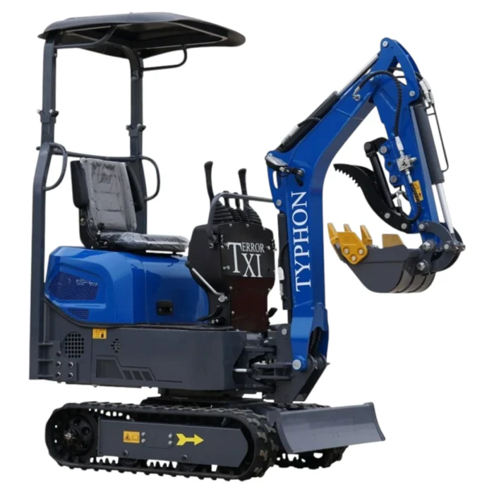 3-136.webp TYPHON TERROR XI STORM Mini Excavator – 1.1 Ton Trench Digger with Boom Swing, Hydraulic Thumb… – product detail image 2
